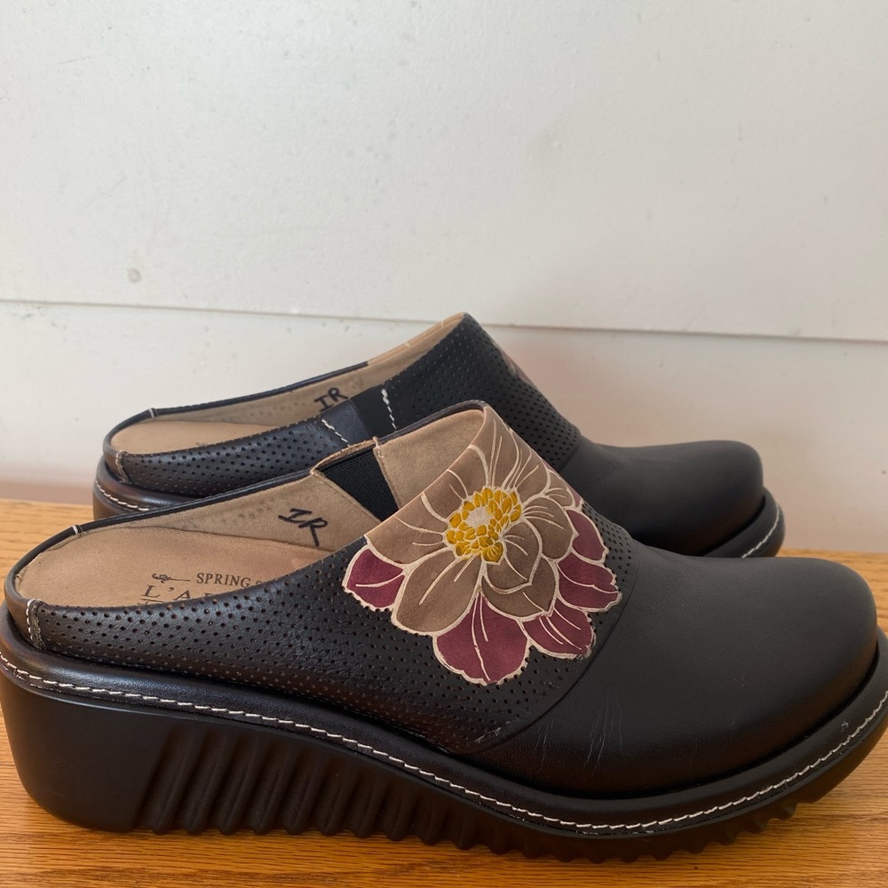 L'Artiste by Spring Step Foresee leather clogs - Picture 7 of 9